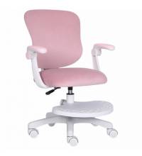 Кресло детское с подставкой для ног  "Sky MG-206", велюр, розовое, 533154